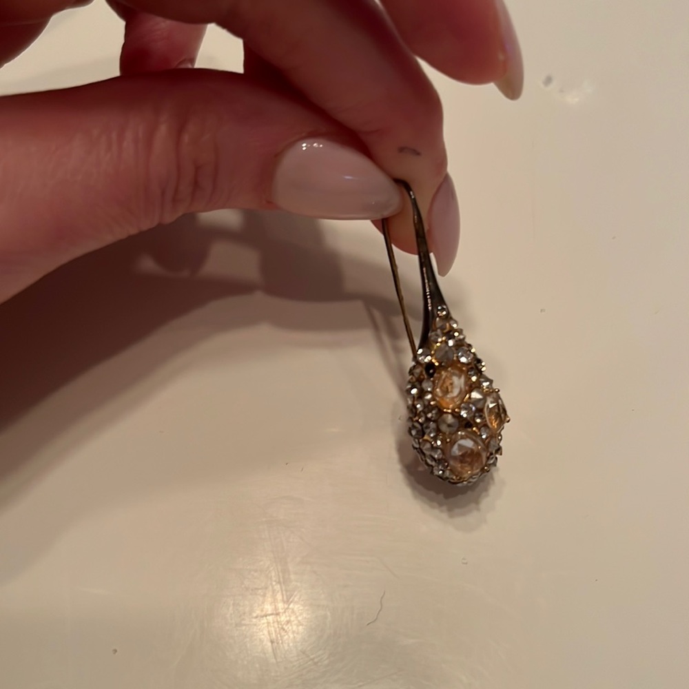 Alexis Bittar Crystal-encrusted 14k-plated earrings